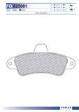 FOMAR Friction Bromsbeläggssats, skivbroms FO 625081