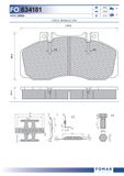 FOMAR Friction Bromsbeläggssats, skivbroms FO 634181