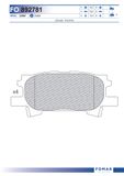 FOMAR Friction Комплект тормозных колодок, дисковый тормоз FO 892781