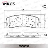 MILES Комплект тормозных колодок, дисковый тормоз E500392