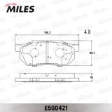 MILES Комплект тормозных колодок, дисковый тормоз E500421