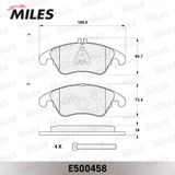 MILES Комплект тормозных колодок, дисковый тормоз E500458