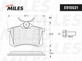 MILES Комплект тормозных колодок, дисковый тормоз E510021
