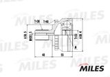 MILES Ledsats, drivaxel GA20506