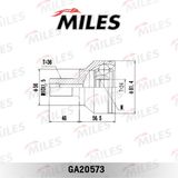 MILES Ledsats, drivaxel GA20573