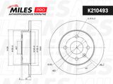 MILES Тормозной диск K210493