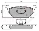 ALLIED NIPPON Комплект тормозных колодок, дисковый тормоз ADB0737