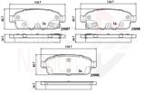 ALLIED NIPPON Комплект тормозных колодок, дисковый тормоз ADB32024
